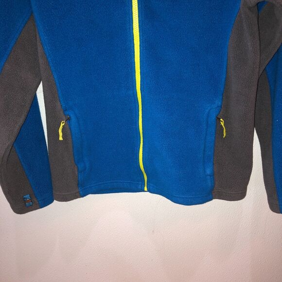 The North Face Boys Kids Large Blue Mock Neck Zip Up Fleece Jacket Size L 14 16 - Picture 5 of 10